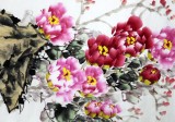 【已售】河南著名花鸟画家曲逸之六尺《花开富贵》