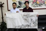 【已售】陈漫之四尺山水画《秋江远眺》（询价）