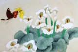 【已售】凌雪四尺斗方工笔花鸟画《春花烂漫》