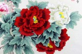 【已售】凌雪四尺斗方蝴蝶牡丹《花开富贵》