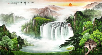 【已售】吴东六尺风水聚宝盆《旭日祥云》