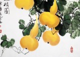 【已售】四尺斗方家居风水葫芦画《福禄图》