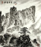 SK蒲家瑞国画山水《五岳奇秀》