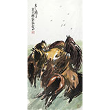 刘纪三尺骏马图《天之骄子》 中国画大家 真迹收藏（询价）