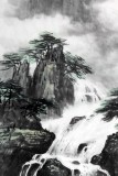 SK山水画协会副主席程冰石三尺《清泉石上流》