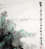 【已售】山水画协会副主席程冰石四尺《翠谷泉韵》