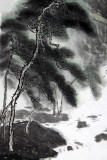【已售】山水画协会副主席程冰石三尺《泉韵松风》