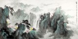 【已售】山水画协会副主席程冰石四尺《翠谷泉韵》