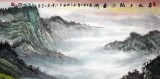 【已售】张慧仁六尺江南风景画《春风又绿江南岸》