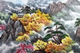 朝鲜二级画家金英《金刚山》