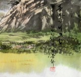 【已售】朝鲜一级艺术家 金凤华 作品《丰年的故乡》
