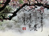 【已售】朝鲜一级艺术家 金光哲 作品《木兰峰之春》
