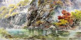 【已售】朝鲜一级艺术家 元衡根 作品《金刚山》