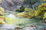 【已售】小八尺客厅朝鲜国画《故乡的堤坝》