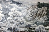 【已售】小八尺精品朝鲜国画《雪景》