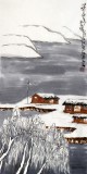 刘纪 三尺北方雪景图《瑞雪丰年》 中国画大家 真迹收藏（询价）