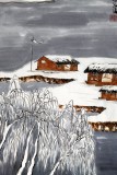 刘纪 三尺北方雪景图《瑞雪丰年》 中国画大家 真迹收藏（询价）