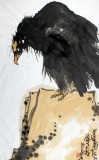 【已售】刘纪 三尺雄鹰国画《松鹰图》 中国画大家 真迹收藏