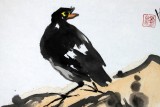 刘纪 三尺竹子画《石上凌风》 中国画大家 真迹收藏（询价）