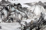 【已售】刘洋小六尺国画山水《千峰竞秀万壑争流》