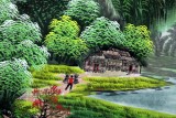 【已售】吴东四尺聚宝盆风水画《福地安居图》