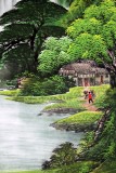 【已售】吴东四尺聚宝盆山水画《源远流长》