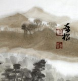 黄奇松三尺斗方精品山水画