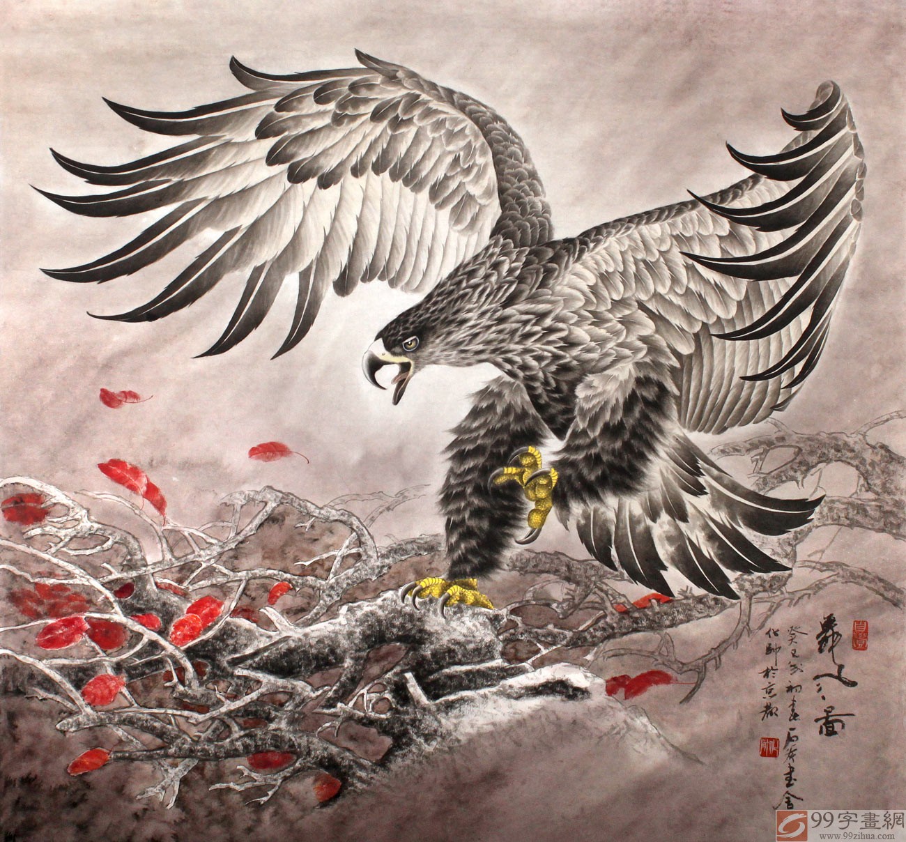 雄鹰展翅励志海报哲理人生图片素材-编号24007021-图行天下