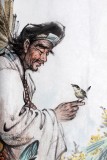 SK名家赵金鸰四尺祈福好运济公图《聊天》(询价)