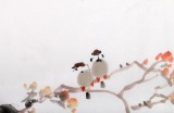 【已售】河南著名画家曲逸之三尺国画牡丹《晨曲》