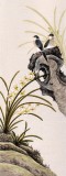【已售】凌雪四尺花鸟四条屏《梅兰竹菊》