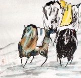 【已售】刘纪 四尺《大漠孤烟直》 中国画大家 真迹收藏