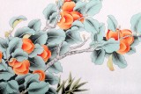 【已售】北京美协凌雪四尺柿子图《事事如意》