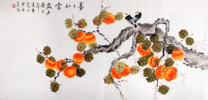 【已售】凌雪四尺挂画《事事如意》