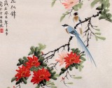 【已售】北京美协凌雪四尺斗方锦鸡国画《繁花似锦》