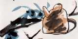 【已售】刘纪 小尺寸茶室小品画《难解其中味》 中国画大家 真迹收藏