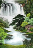 【已售】吴东六尺聚宝盆风水画《福地安居图》