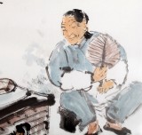 陈漫之小尺寸村中慈母《记忆中之老锅台》（询价）