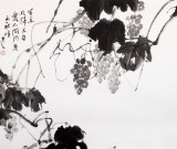 【已售】陈漫之四尺斗方葡萄画《写来明珠君自爱》（询价）