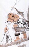 QA河北美协郭廷四尺三开《满载而归》（询价）