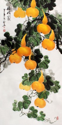 四尺风水葫芦《福禄图》