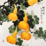 【已售】四尺斗方风水葫芦《福禄图》