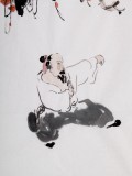 gp李胜春三尺古松人物画《道法自然》