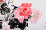 【已售】李胜春四尺斗方牡丹国画《富贵平安》