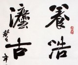 【已售】著名书法家朱国林作品《养浩然正气》