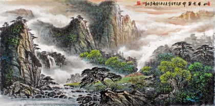 Conjunto de 3 Marcadores de paisaje japonés hueforge by