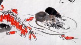 【已售】王向阳四尺斗方《新春贺岁图》 中国美术家协会会员（询价）