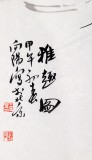 QA中美协会员 画坛名家王向阳四尺斗方梅鼠图《雅趣图》