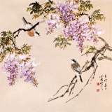 QA中美协会员 画坛名家王向阳四尺斗方《紫气东来》(询价)