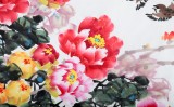 曲逸之 六尺福迎牡丹《福寿长春》 河南省著名花鸟画家